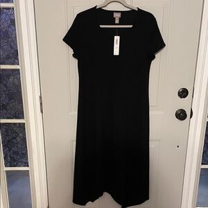 Chico's Classic Black Midi Dress